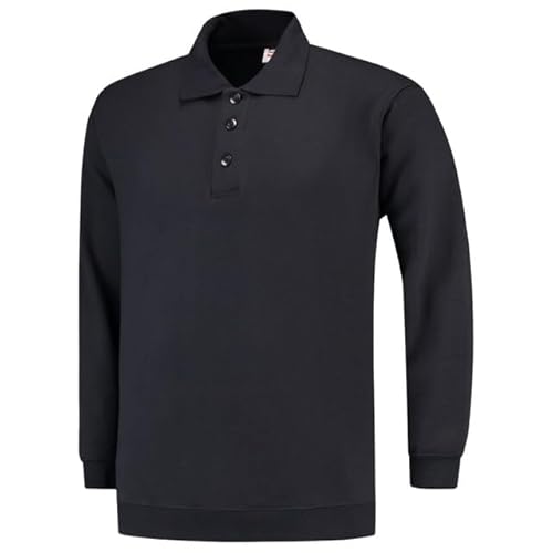 Tricorp 301005 Casual Polokragen und Bund Sweatshirt, 60% Gekämmte Baumwolle/40% Polyester, 280g/m², Marine, Größe 5XL von Haas F1 Team