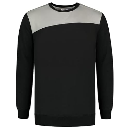Tricorp 302013 Workwear Bicolor Quernaht Sweatshirt, 70% Baumwolle/30% Polyester, 280g/m², Navy-Königsblau, Größe XL von Haas F1 Team