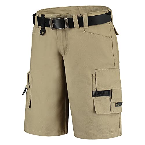 Tricorp 502006 Workwear Canvas Shorts Arbeitshose, 65% Polyester/35% Baumwolle, 100% Nylon (500D) Cordura, 300g/m², Khaki, Größe 42 von Haas F1 Team