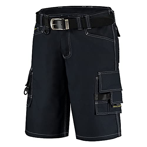 Tricorp 502006 Workwear Canvas Shorts Arbeitshose, 65% Polyester/35% Baumwolle, 100% Nylon (500D) Cordura, 300g/m², Marine, Größe 64 von Haas F1 Team