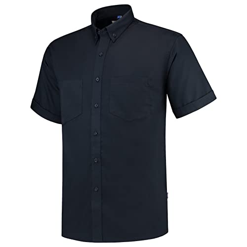 Tricorp 701001 Casual Kurzarm Arbeitshemd, 60% Baumwolle/40% Polyester, 150g/m², Marine, Größe 4XL von Haas F1 Team