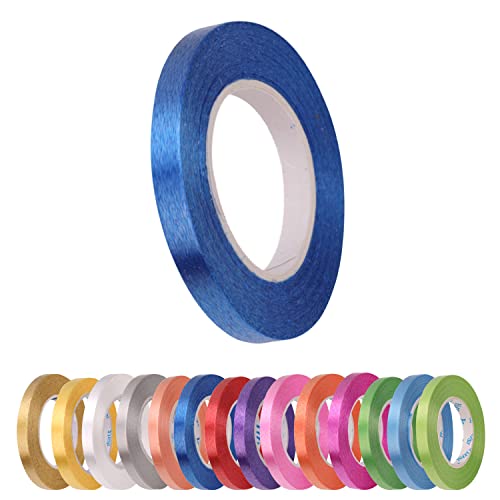 Trimming Shop Ringelband, 5 mm gekräuseltes Ballonband, Schnur für Weihnachten, Geschenkverpackung, Schleife, glänzendes Band für DIY-Handwerk, Neujahr, Partydekoration, Königsblau, 10 Meter von Trimming Shop