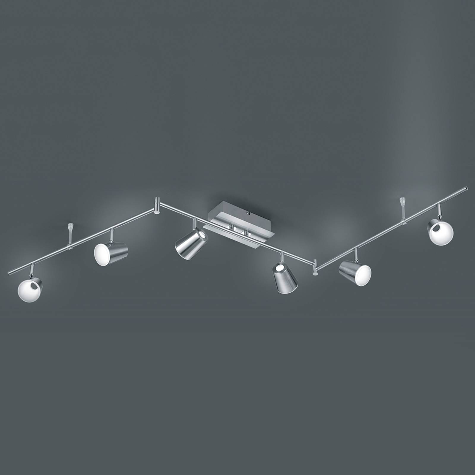 Gewinkelte LED-Deckenleuchte Narcos von Trio Lighting