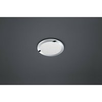 Runde LED Deckenleuchte Ø26 cm chromfarben mit Kristalleffekt & Switch Dimmer von Trio Leuchten