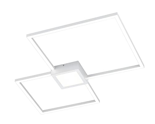 Trio Leuchten LED Deckenleuchte Hydra 676240331, Metall Weiß matt, inkl. 28 Watt LED, Switch Dimmer von Trio Leuchten