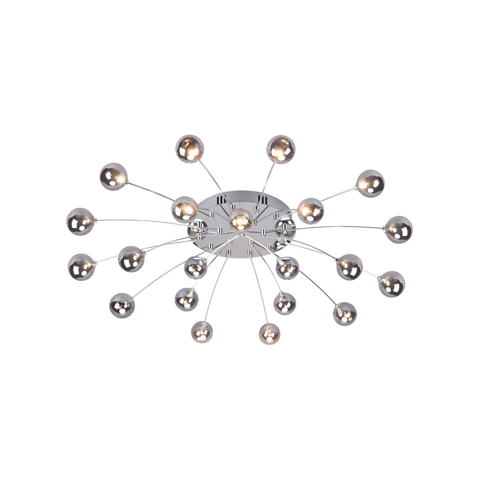 LED-Deckenlampe Bullet, 21-flammig, chrom von Trio Lighting