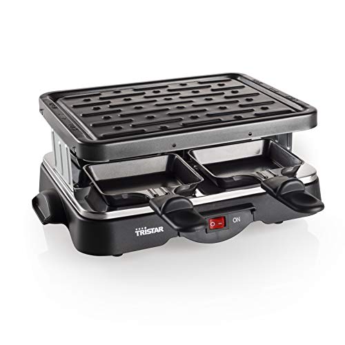 Tristar Raclette-Grill für bis zu 4 Personen, 4 Pfännchen, 500 Watt, RA-2949 von Tristar