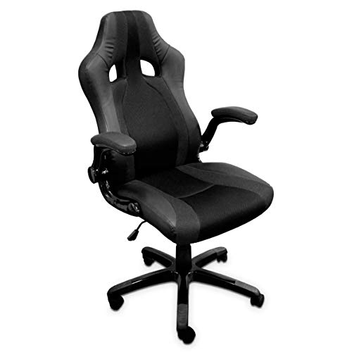 triton Ergonomischer Gaming-Stuhl, Kunstleder, Schwarz, Größe M von Atlantis