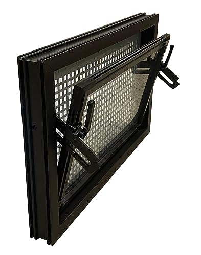 Kellerfenster braun 90 x 60 cm Isolierglas 3.3 mit Schutzgitter, montierter Insektenschutz, 4 Fensterbauschrauben Kellerfenster braun 90 x 60 cm Isolierglas 3.3 mit Schutzgitter, montierter Insektenschutz, 4 Fensterbauschrauben von Trobak