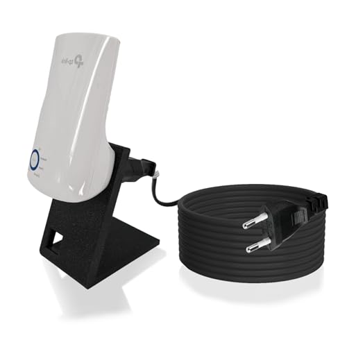 TronicXL 3m Verlängerung/Ständer W-LAN Repeater kompatibel mit TP-Link RE190 AC750 RE330 TL-WA850RE Halterung Stand 3 Meter Kabel + Dock von TronicXL