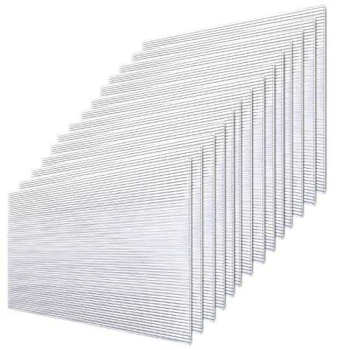 Tubiaz 14 Stück Polycarbonat Hohlkammerstegplatten, Gewächshausplatten, Stegplatten, Doppelstegplatten, Ersatzplatten 1210x605x4mm ca. 10,25 m² von Tubiaz