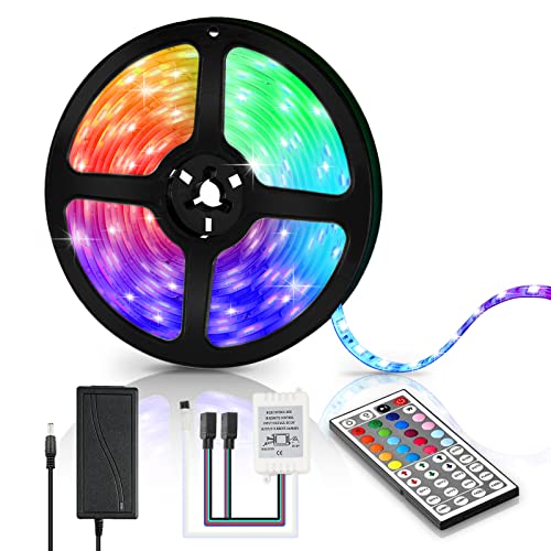Tubiaz LED Strip 2m LED Streifen RGB 5050 LED Stripes TV Hintergrundbeleuchtung Dimmbar Led Lichterkette mit 44 Tasten Fernbedienung für Schrankdeko, Party, Zuhause, Schlafzimmer Tubiaz LED Strip 2m LED Streifen RGB 5050 LED Stripes TV Hintergrundbeleuchtung Dimmbar Led Lichterkette mit 44 Tasten Fernbedienung für Schrankdeko, Party, Zuhause, Schlafzimmer von Tubiaz