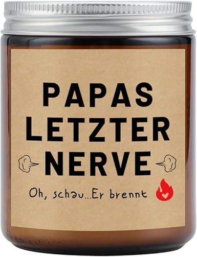 Tulolvae Papa Geschenke Geburtstag, Duftkerze Geburtstagsgeschenk Vatertagsgeschenk Weihnachten Geschenk für Bester Papa von Tochter Sohn von Tulolvae