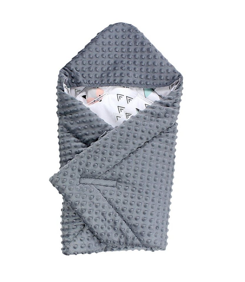 Einschlagdecke Baby Winter Einschlagdecke für Babyschale Wattiert Minky, TupTam von TupTam