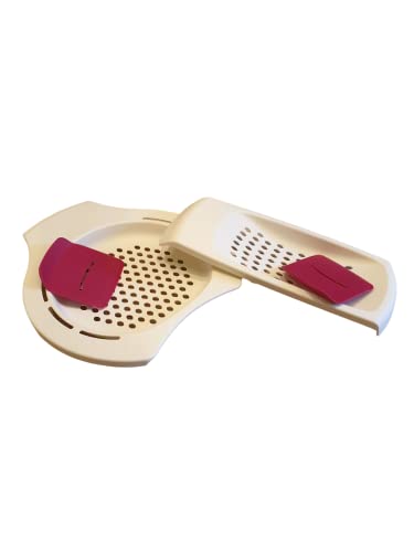 TUPPERWARE Backen P22 Kleine Spätzleria Spätzlekönig weiß mit Teigspatel Rot + Große Spätzleria weiß mit Teigspatel Rot + Hängelöffel Rot TUPPERWARE Backen P22 Kleine Spätzleria Spätzlekönig weiß mit Teigspatel Rot + Große Spätzleria weiß mit Teigspatel Rot + Hängelöffel Rot von Tupperware