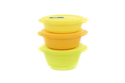 TUPPERWARE Mikrowelle CrystalWave 800ml limette+600ml orange+400 gelb Micro Pop 17199 TUPPERWARE Mikrowelle CrystalWave 800ml limette+600ml orange+400 gelb Micro Pop 17199 von Tupperware
