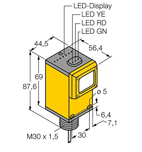 3036562 - Q45BB6R, Optoelektronischer Sensor Einweglichtschranke (Empfänger) von Turck