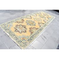 Handgefertigter Teppich, Vintage Teppichläufer, Kelim Kelimteppich, Beni Ourain, 150 X 320 cm Ras0632 von TurkishRugSupplier