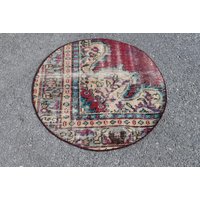 Handgeknüpfter Teppich, Vintage Handgewebter Aztekenteppich Ra2425 von TurkishRugSupplier