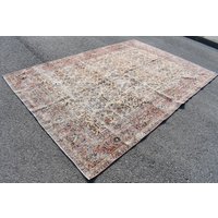 Handgewebter Teppich, Vintage Boho Teppich von TurkishRugSupplier