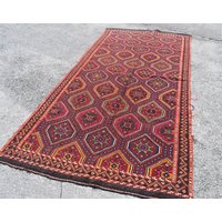 Kelim Teppich, Kelimteppich, Wohndekor, Orientteppich, Boho 150 X 250 cm Ra1741 von TurkishRugSupplier