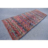 Kelim Teppich, Läufer, Vintage, Kelimteppich, Flurteppich, 12 X 30 cm Ra3030 von TurkishRugSupplier