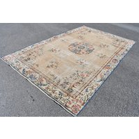 Übergroßer Teppich, Wollteppich Aus Schafwolle, Vintage-Teppich, Wollteppich, Schlafzimmerteppich, Boho-Teppich, Handgemachter 200 X 300 cm Ra3428 von TurkishRugSupplier