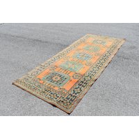 Vintage Teppich, Wohnzimmerteppich, Handgewebter Boho Orientteppich, Dekoteppich, 2, 8 X 3, 5 M Ras1739 von TurkishRugSupplier