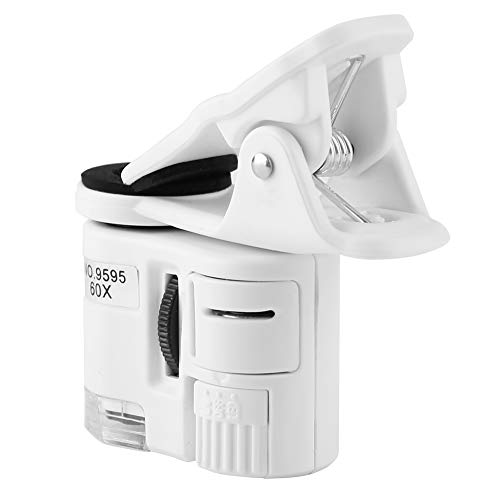 Handy-Clip-Mikroskop, UV-Licht Mini-Handy-Clip-Mikroskop 9595W 60X Mini-Handy-Mikroskop zur Währungserkennung, Schmuck und Antiquitätenbewertung Handy-Clip-Mikroskop, UV-Licht Mini-Handy-Clip-Mikroskop 9595W 60X Mini-Handy-Mikroskop zur Währungserkennung, Schmuck und Antiquitätenbewertung von Tyenaza