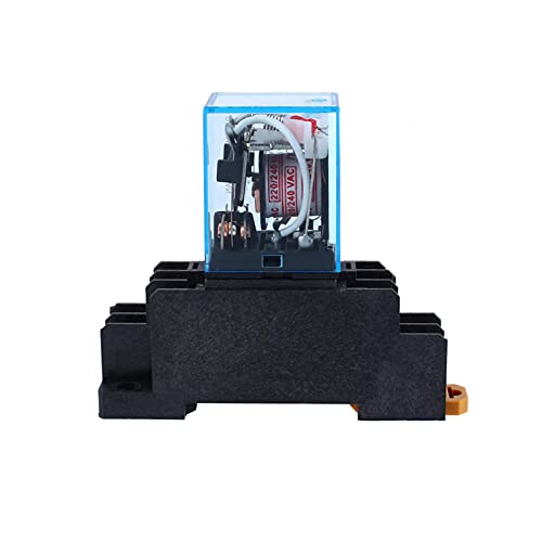 Leistungsrelais mit Sockel, AC 220V Spulenleistung Relais 10A DPDT LY2NJ HH62P HHC68A-2Z mit Sockel Leistungsrelais mit Sockel, AC 220V Spulenleistung Relais 10A DPDT LY2NJ HH62P HHC68A-2Z mit Sockel von Tyenaza