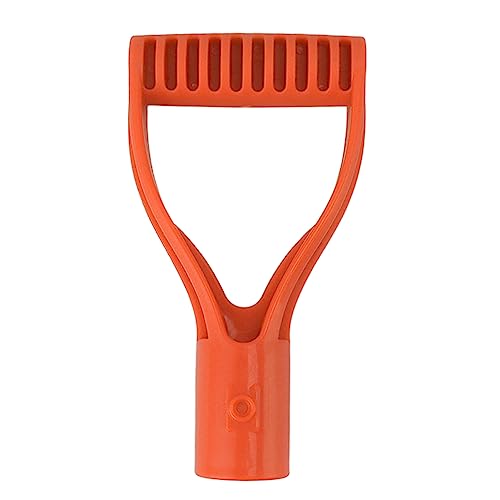 Tyenaza Schaufel-D-Griff-Griff, 32 Mm Innendurchmesser, Kunststoff-Spatengriff, Schaufelgriff-Ersatz Für Schneeschaufel, Graben, Rechen(Orange) von Tyenaza