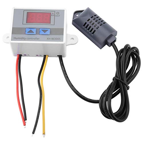 XH-W3005 Luftfeuchtigkeitssensor, 220V Digital LCD Hygrometer Schalter Controller Feuchtesensor Hohe Genauigkeit für 0~99% RH von Tyenaza