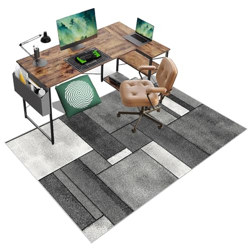 Bürostuhl Unterlage | Gaming Stuhl Unterlage | Schreibtischstuhl Unterlage für Hartböden | Computerstuhl Teppiche | Kratzfest Stuhl Unterlegmatte für Laminat und Parkett | rutschfest 140 x 180 cm von TyhvgmHckvy