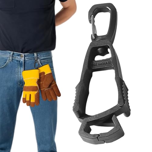 Tytlyworth Handschuhclips für die Arbeit - Arbeitshandschuh-Clips und Halter - Bauarbeiter-Clips mit gekreuzter Befestigung für Handschuhe, Schlüssel, Taschenlampe, Tasse, Brille, Handtuch von Tytlyworth