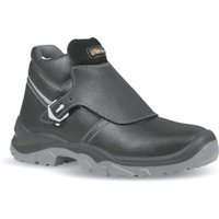 UPower Sicherheits-Schweißerstiefel EN 20345 S3 SRC Crocodile Gr. 43 Rindleder schwarz von U-POWER