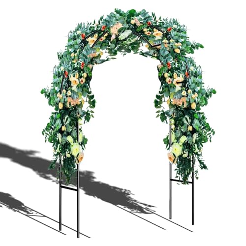 Gartenlaube Aus Metall, Robuster Pergola-Torbogen, Gartenbogen, Spalier, Freistehendes Rosengerüst, Pflanzendekoration, Stütztorbogen Für Rasen, Hinterhof, Party, Hochzeit(Green) von UE-MAOLU