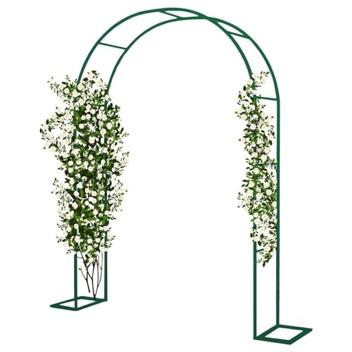 Hochzeitsbogenständer, Kletterpergola Aus Metall Für Den Garten, Spalierstütze Für Rosenranken, Torbogen Für Rasen, Terrasse, Hochzeitszeremonie, Partydekoration(Color:A,Size:L180xH220xW40cm) von UE-MAOLU