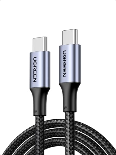 UGREEN USB C Kabel 100W PD 3.0 Ladekabel USB C Schnellladekabel 5A/20V PPS kompatibel mit iPhone 15 Pro Max M3 MacBook Pro/Air iPad Pro Galaxy S24 Ultra A54 Pixel 7 Steam Deck usw. (2m, Space Grau) von UGREEN