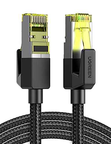 UGREEN CAT 7 Lan Kabel 10000Mbits Netzwerkkabel Ethernet Kabel Gigabit RJ45 POE Internet Kabel kompatibel mit PS5/4, Switch, Router, Modem, Steam Deck, Xbox usw. (2M) von UGREEN