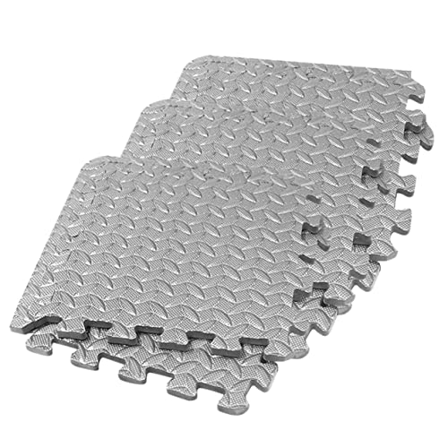 UKCOCO 6 Stück Bodenmatte mit Blattmaserung Bodenbelag Verriegelung Übung Spleißen Spleißmatte Schaum turnmatten Gym mat gymmatte Patchwork-Teppich Bodenpolster für das Fitnessstudio Grey UKCOCO 6 Stück Bodenmatte mit Blattmaserung Bodenbelag Verriegelung Übung Spleißen Spleißmatte Schaum turnmatten Gym mat gymmatte Patchwork-Teppich Bodenpolster für das Fitnessstudio Grey von UKCOCO