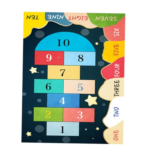 UKCOCO Bodenmatte für Kinderzimmer rutschfeste Spielmatte Kreative Hopscotch Spielteppich für Drinnen und Draußen Dekorative Bodenpolster für Spielzimmer und Kindergarten UKCOCO Bodenmatte für Kinderzimmer rutschfeste Spielmatte Kreative Hopscotch Spielteppich für Drinnen und Draußen Dekorative Bodenpolster für Spielzimmer und Kindergarten von UKCOCO