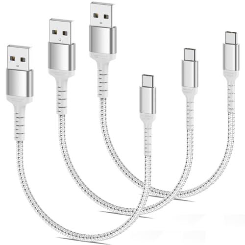 ULIFTUS USB C Kabel Kurz[0.2M, 3 Stück], 20CM USB C Ladekabel 3A Geflochten USB A auf UAB C Schnellladekabel Kurz Typ C Datenkabel ompatible für Samsung Galaxy S21 S22 S23, Huawei, Pixel, Xiaomi von ULIFTUS