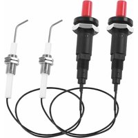 Ulisem - kzq 2er-Pack Piezo-Zünder, Gaszünder, Piezo-Zündnadel, Piezo-Zündung, Piezo-Zündung, Piezo-Zündung, Zündung für Gasgrill, Rotisserie, Ulisem - kzq 2er-Pack Piezo-Zünder, Gaszünder, Piezo-Zündnadel, Piezo-Zündung, Piezo-Zündung, Piezo-Zündung, Zündung für Gasgrill, Rotisserie, von ULISEM