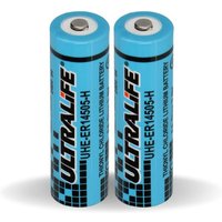 2x Ultralife Lithium 3,6V Batterie LS14500 - AA - UHE-ER14505 LS14500 Li-SOCl2 von ULTRALIFE