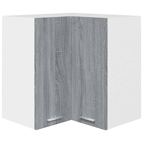 ULUYYUC Allzweckschrank Küchenunterschrank Vitrinenschrank Barschrank - Eck-Hängeschrank Grau Sonoma 57x57x60 cm Holzwerkstoff für Esszimmer Arbeitszimmer Wohnzimmer Werkstatt ULUYYUC Allzweckschrank Küchenunterschrank Vitrinenschrank Barschrank - Eck-Hängeschrank Grau Sonoma 57x57x60 cm Holzwerkstoff für Esszimmer Arbeitszimmer Wohnzimmer Werkstatt von ULUYYUC