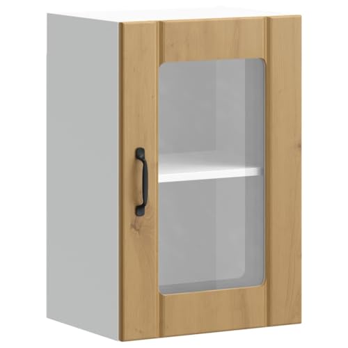ULUYYUC Werkstattschrank Küchenschrank Küchenunterschrank Beistellschrank Küche - Küchen-Hängeschrank mit Glastür Lucca Artisan-Eiche für Hausbar Werkstatt Bad Wohnzimmer ULUYYUC Werkstattschrank Küchenschrank Küchenunterschrank Beistellschrank Küche - Küchen-Hängeschrank mit Glastür Lucca Artisan-Eiche für Hausbar Werkstatt Bad Wohnzimmer von ULUYYUC