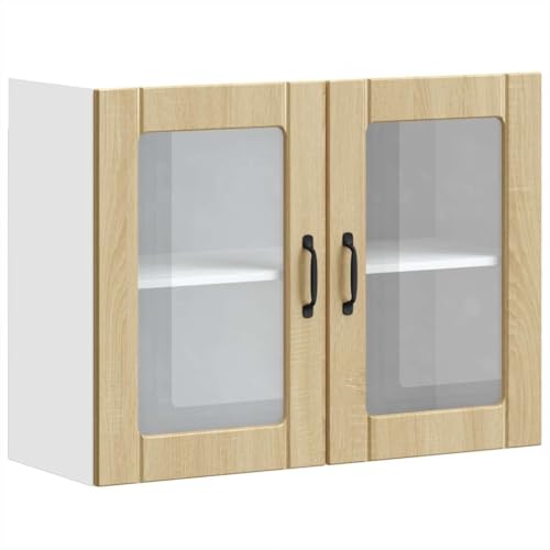 ULUYYUC Werkstattschrank Küchenschrank Küchenunterschrank Beistellschrank Küche - Küchen-Hängeschrank mit Glastür Sonoma-Eiche Holzwerkstoff für Hausbar Werkstatt Bad Wohnzimmer ULUYYUC Werkstattschrank Küchenschrank Küchenunterschrank Beistellschrank Küche - Küchen-Hängeschrank mit Glastür Sonoma-Eiche Holzwerkstoff für Hausbar Werkstatt Bad Wohnzimmer von ULUYYUC