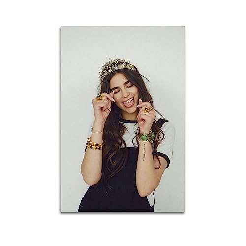 UMCHU Dua Lipa Hd Wall Art Poster Dekorative Malerei Leinwand Wandkunst Wohnzimmer Poster Schlafzimmer Malerei,Wandkunst Bilddruck Moderne Familienzimmer Dekor 16x24inch(40x60cm) von UMCHU