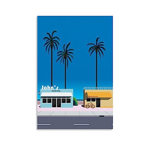 UMCHU Hiroshi Nagai Beach Poster Dekorative Malerei Leinwand Wandkunst Wohnzimmer Poster Schlafzimmer Malerei,Wandkunst Bilddruck Moderne Familienzimmer Dekor 08x12inch(20x30cm) von UMCHU