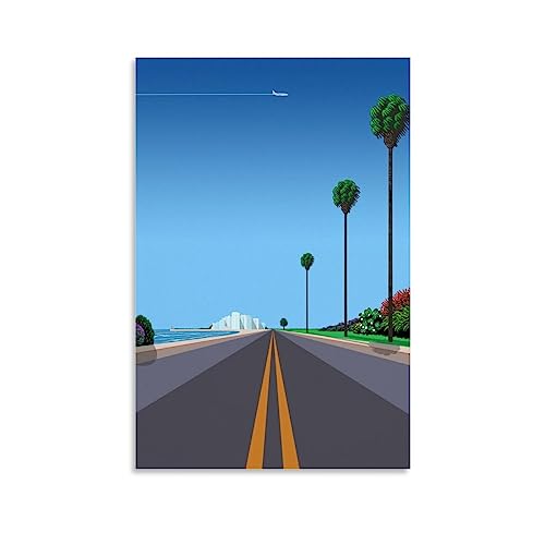 UMCHU Hiroshi Nagai City Poster Dekorative Malerei Leinwand Wandkunst Wohnzimmer Poster Schlafzimmer Malerei,Wandkunst Bilddruck Moderne Familienzimmer Dekor 08x12inch(20x30cm) von UMCHU